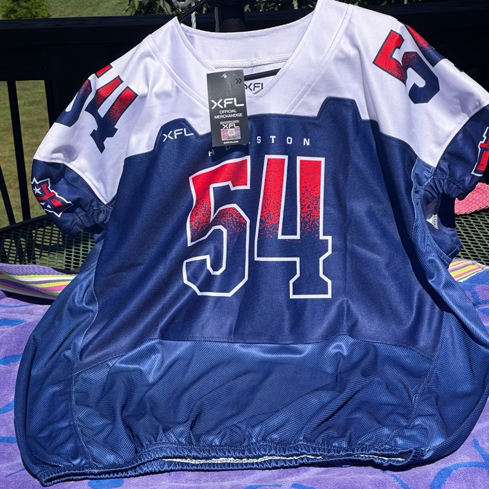 🏈 VINTAGE XFL Roughnecks Dwayne Johnson Game Jersey. 2 XL Official XFL 2022